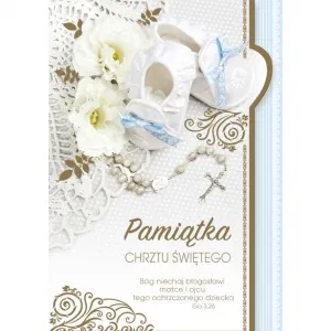 Kartka składana Pol-mak Chrzest Extra B6 (b6x)