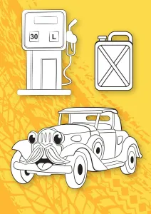 Kolorowanka Superauta 3D