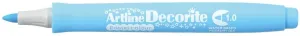 Marker permanentny Artline pastelowy decorite, niebieski 1,0mm pędzelek końcówka (AR-033 1 4)