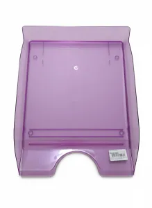 Szuflada na dokumenty na dokumenty przeźroczysta fioletowa a4 fioletowy przezroczysty plastik [mm:] 297x210 Durable (1701674020)