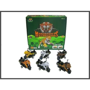 Motocykl Zwierzak 12cm 6-rodzajów Hipo (H12755)
