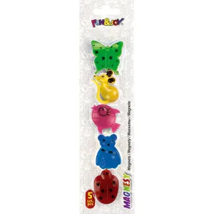 Magnes zwierzątka 40 mm 5szt mix Fun&Joy (FJ-MT40ZW)