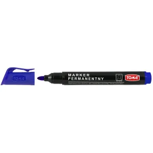 Marker permanentny Toma, niebieski okrągła końcówka