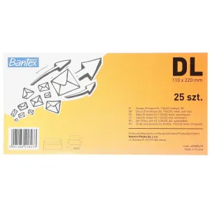 Koperta Bantex SK DL - biały (400085698)