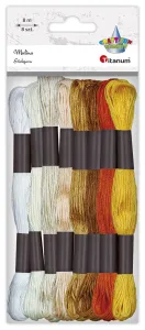 Mulina Craft-Fun Series tonacja żółta 8 kol. Titanum (21DT0514-4)