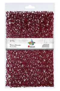 Ozdoba materiałowa Craft-Fun Series siatka koronkowa ciemnoczerwona Titanum (25CR0331-19)