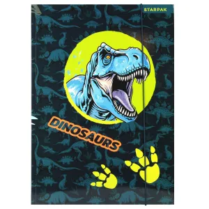 Teczka kartonowa na gumkę Dino A4 mix Starpak (559701)