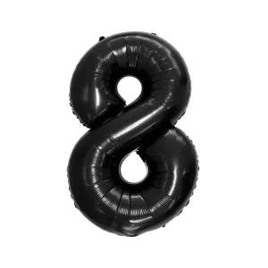 Balon foliowy balon foliowy czarny cyfra 8 34cal Godan (FG-C85cz8)