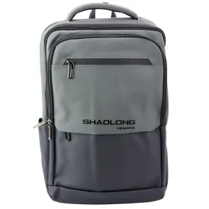 Plecak do notebooka Miejski Biznesowy USB Kieszeń Na Laptopa Czarno Szary 16L 41cm Lean (22060)