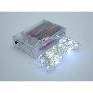 Lampki świąteczne biały, na baterie 3xAA niedołączone; 8x7x2cm Adar (511859)
