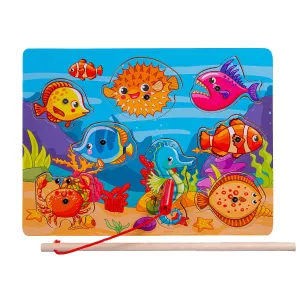 Układanka drewniana łowienie rybek Smily Play (SPW83609)
