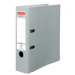 Segregator dźwigniowy Herlitz Q. file Standard A4 popielaty 80mm (0011167459)