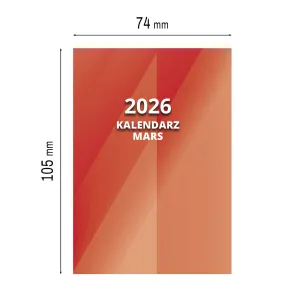 Kalendarz książkowy (terminarz) MARS A7 Press