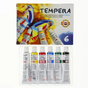 Farba tempera kolor: mix 16ml 6 kolor. Koh-I-Noor