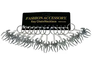 Brelok metalowy pająk, karta 12szt. Adar (603844)