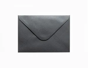 Koperta C6 pearl czarna Galeria Papieru (280277) 10 sztuk