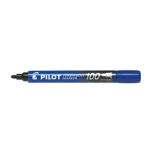 Marker permanentny wkład niebieski okrągła końcówka Pilot (SCA-100-L)