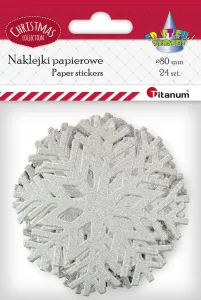 Naklejka (nalepka) Titanum Craft-Fun Series maxi płatki sniegu (4712-1)