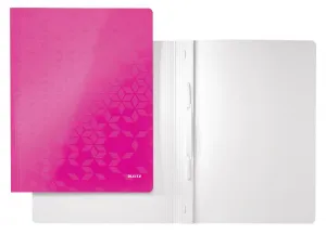 Skoroszyt Leitz WOW A4 - różowy metaliczny 80g (30010023)