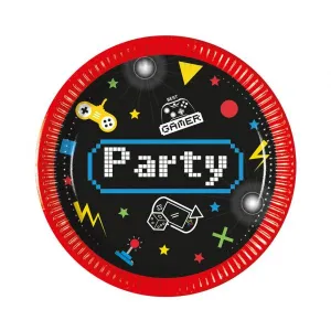 Talerz jednorazowy Godan Game Party śr. 200mm 8 szt (93770)