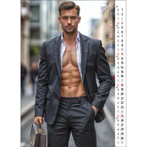 Kalendarz ścienny MAN, PASSION&WORK 13- planszowy 300mm x 350mm Jotan (WPK148)