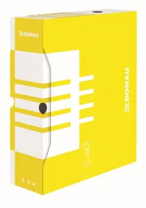 Pudło archiwizacyjne Donau A4 - żółty 100mm x 340mm x 297mm (7661301FSC-11)