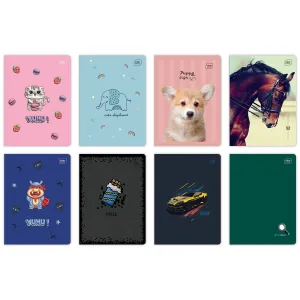 Zeszyt A5 16k. 70g trzy linie Interdruk