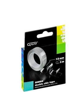 Taśma dwustronna krystaliczna nano 15x3 [mm x m] Grand (130-1955)