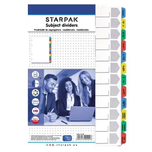 Przekładka numeryczna A4 biała 1-12 210mm x 297mm