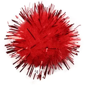 Pompony Titanum Craft-Fun Series brokatowe czerwone 15 szt (338529)