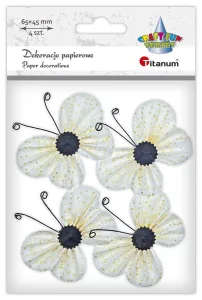 Ozdoba papierowa Craft-Fun Series motyle 3C Titanum (22YX0825-6D)