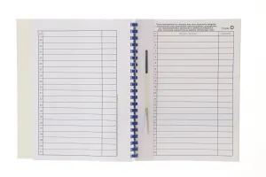 Teczka do akt osobowych zadrukowana ABCDE A4 niebieski karton Warta (021824-339-045)