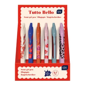 Długopis wymazywalny TUTTO BELLO z  gripem wkład niebieski 0,7mm Interdruk (żelowy)