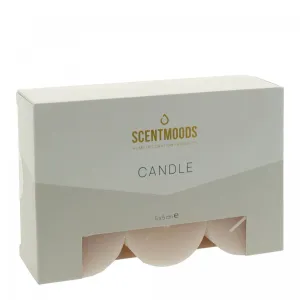 Świeca pieńkowa 5x5cm 6szt., w kolorze Flamingo Pavoncella (8720935400868)