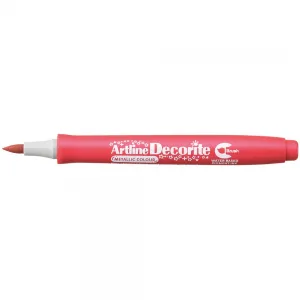 Marker specjalistyczny Artline czerwony metaliczny decorite, czerwony pędzelek końcówka (AR-035 2 8)