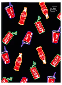Zeszyt COCA COLA MAT+UV A4 32k. 70g krata Interdruk