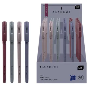 Długopis żelowy GEL ACADEMY wkład niebieski Interdruk (automatyczny)