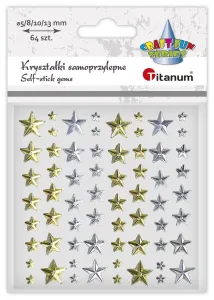 Kryształki Craft-Fun Series gwiazdki złoty/srebrny Titanum (24MH0381)