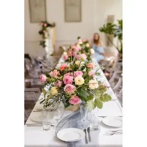 Organza organza Gładka 0,36x9 [mm x m] srebrna Partydeco (ORS-018)