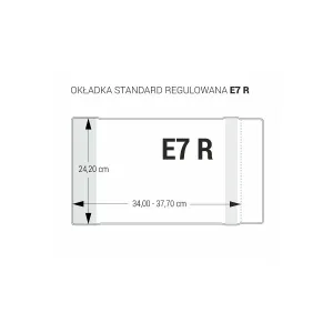 Okładka Biurfol Standard regulowana E7R 242mm x 340-377mm (OZB-43)