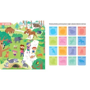 Książka dla dzieci Zwierzęta. Książeczka z okienkami. 100 okienek - 100 słów Aksjomat