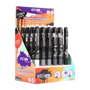 Długopis wymazywalny STREET STYLE automtyczny 5905658811044 wkład niebieski 0,5mm Strigo (SSC405)