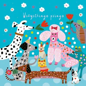 Kartka składana KARNET KW PIESKI kw Henry (5905701480333)