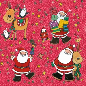 Serwetki Pol-mak gwiazdka - mix 330mm x 330mm (Sd GW)