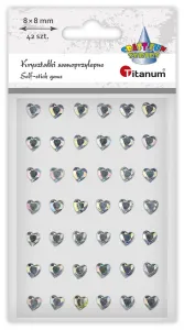 Kryształki Craft-Fun Series serca srebrne Titanum (24SL0311)