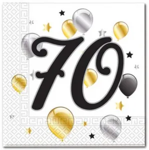 Serwetki Godan balloons 70 - biały 330mm x 330mm (88870)