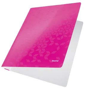 Skoroszyt Leitz WOW A4 - różowy metaliczny 80g (30010023)