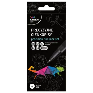 Cienkopis kreślarski wkład mix 6kol. Kidea (CIZP6KA)