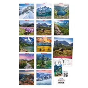 Kalendarz ścienny Avanti wieloplanszowy paskowy 285mm x 420mm (5901769620827)