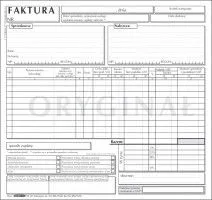 Druk samokopiujący 2/3 A4 faktura 2/3 A4 (1+1) uniwersalna 100k. Stolgraf (F19)
